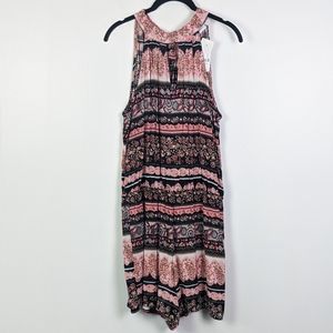 New York & Company Floral Halter Romper Size M NWT